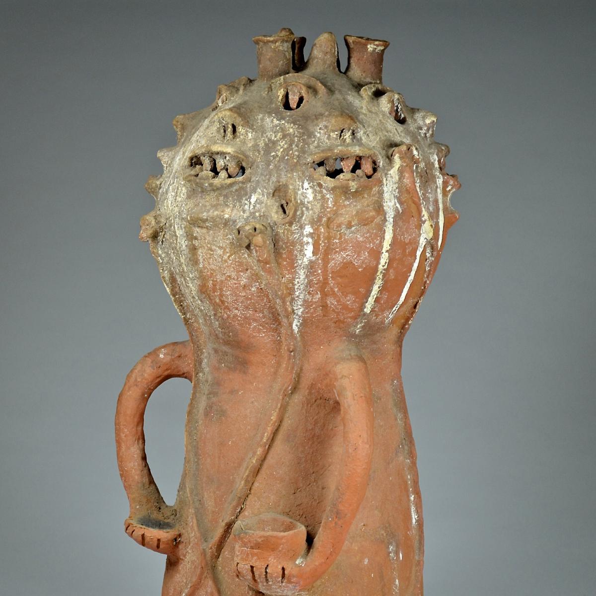 EWE, AJA, or FON TERRACOTTA SHRINE FIGURE