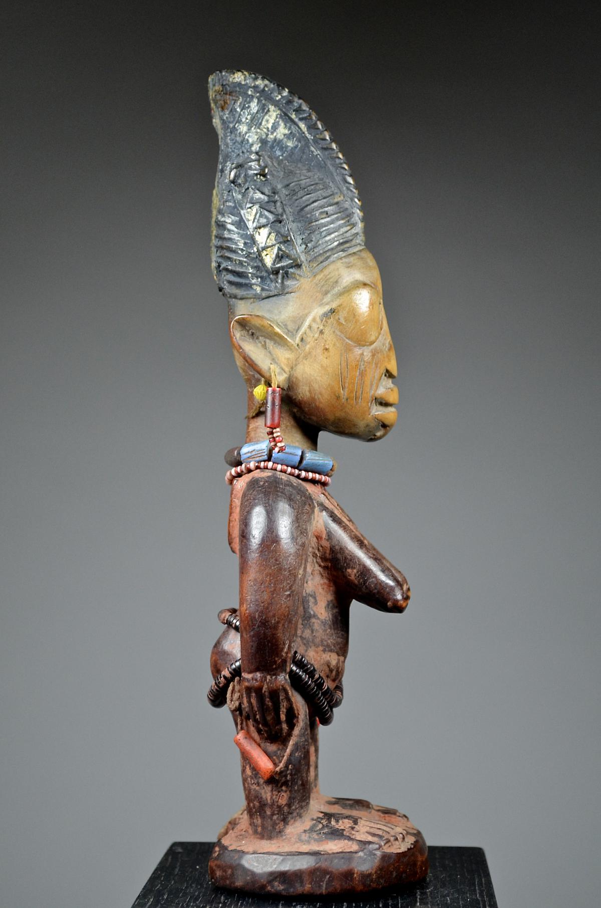 Yoruba figure Ere Ibeji wooden female memory twin, Nigeria, West - Ruby Lane