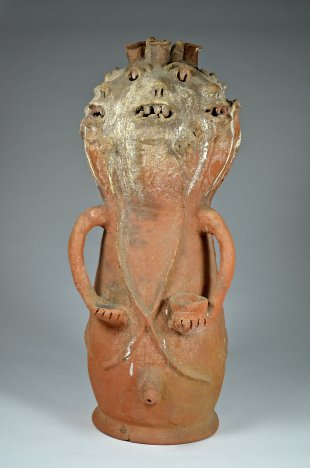 EWE, AJA, or FON TERRACOTTA SHRINE FIGURE