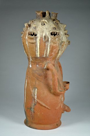 EWE, AJA, or FON TERRACOTTA SHRINE FIGURE