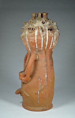 EWE, AJA, or FON TERRACOTTA SHRINE FIGURE