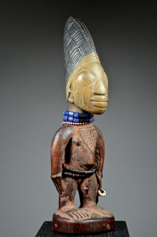 YORUBA PAIR OF MALE AND FEMALE IBEJI TWIN FIGURES
