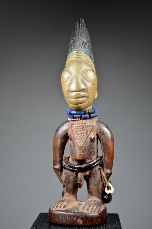 YORUBA PAIR OF MALE AND FEMALE IBEJI TWIN FIGURES